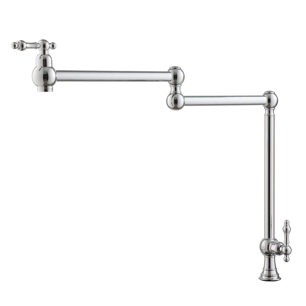 CASAINC Vintage Deck Mount Pot Filler Kitchen Faucet, with Folding ...