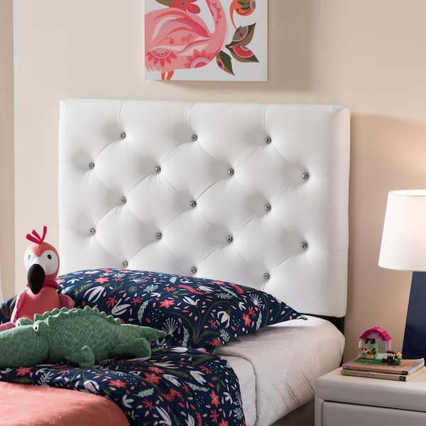 Baxton Studio Viviana White Twin Headboard 28862 6973 HD The