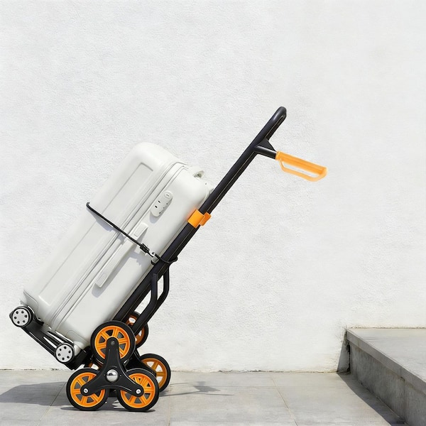 Stair Climbing Cart, 440 lbs. Stair-Climbing Capacity, Heavy-Duty Folding Trolley Cart, Telescoping Handle, Hand Truck