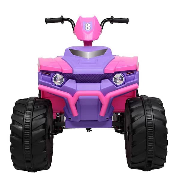 Girls ATV 4 Wheeler Kid Ride On Toy Battery Powered Quad 12 Volt Electric Riding 