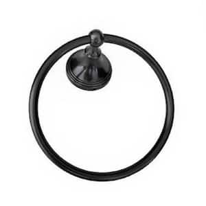 Annchester Towel Ring in Matte Black