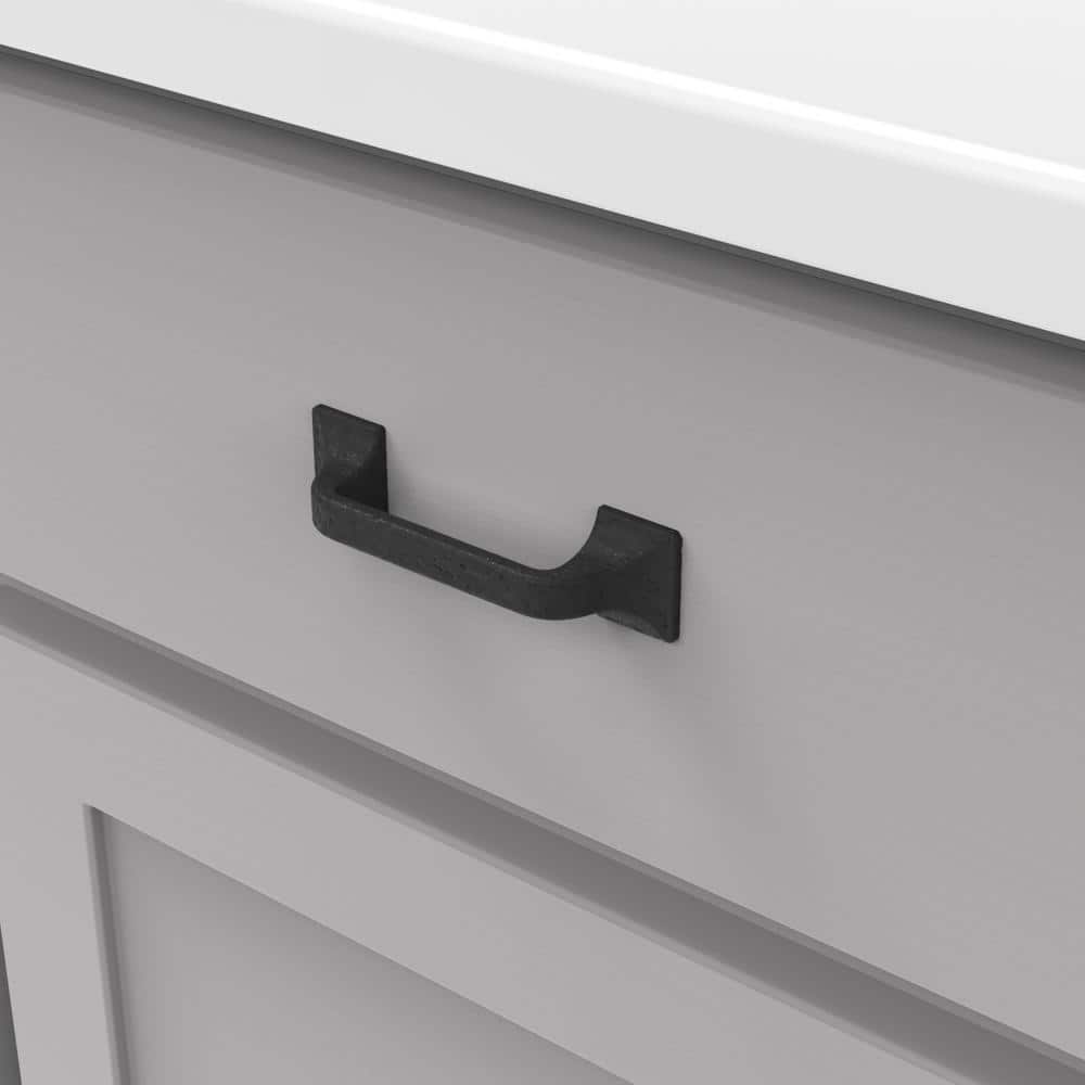 Forge Black Iron 3" Cabinet Pulls with Mounting Hardware