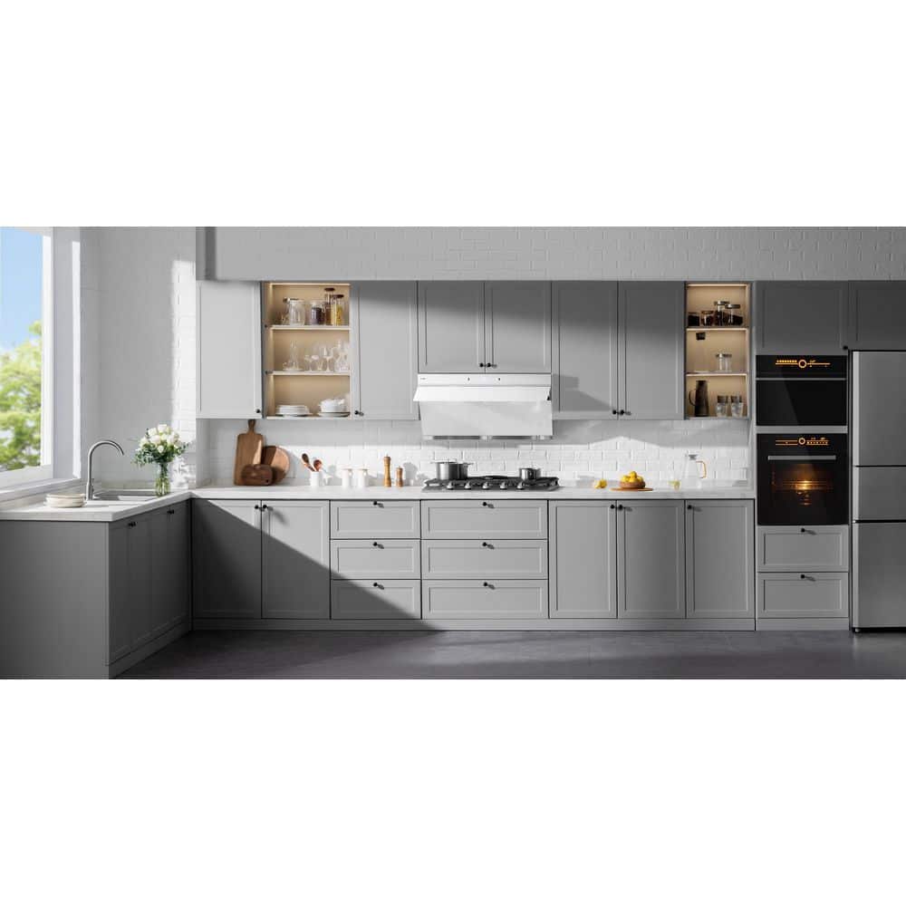 FOTILE White Glass 36" Under-Cabinet Range Hood with Motion Activation