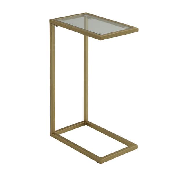 Carolina Chair & Table Ansley Gold Glass Top Tray Table