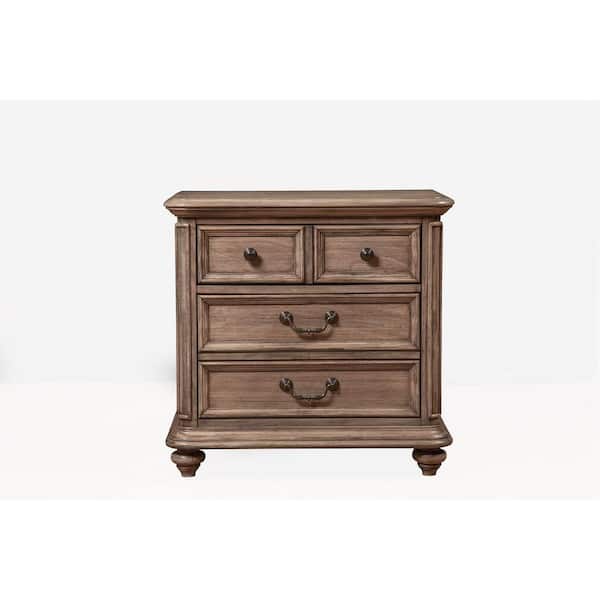 Unbranded Melbourne 2-Drawer French Truffle Nightstand