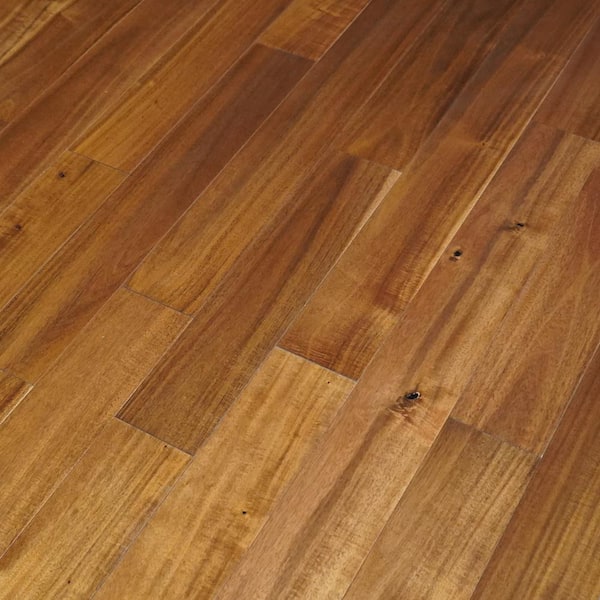 Take Home Sample-Kuta Acacia 1/2 in. T x 5 in. W Smooth Texture Engineered Hardwood Flooring