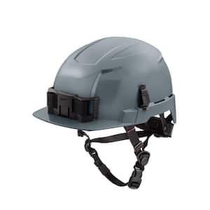 BOLT Gray Type 2 Class E Front Brim Non-Vented Safety Helmet