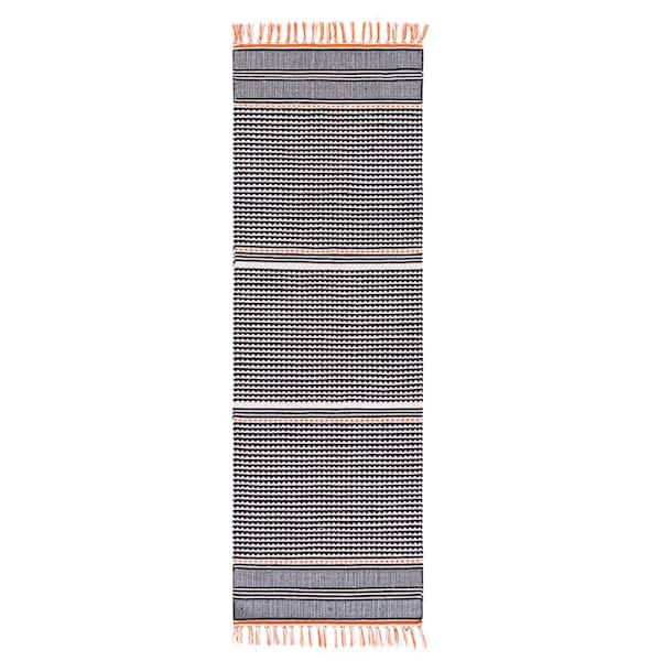 Montauk 2 ft. x 7 ft. Orange/Multi Tribal Runner Rug
