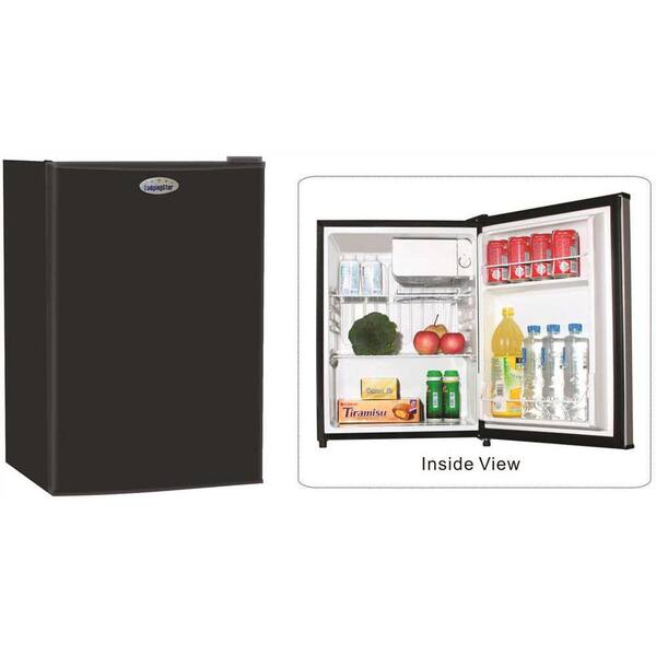 2 5 Cu Ft Mini Refrigerator In Black Without Freezer 320006n The Home Depot