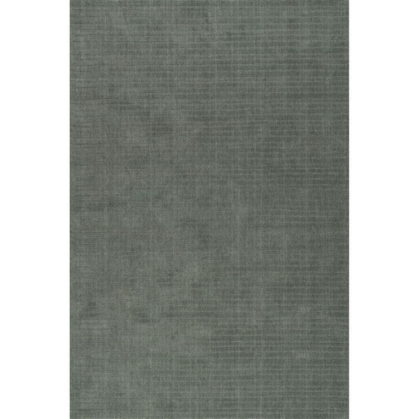 Southwest Striped Wool Green 3 ft. x 5 ft. Indoor/Outdoor Patio Area Rug