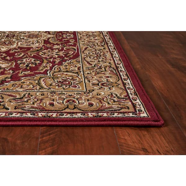 Cintha Red/Beige 2 ft. x 3 ft. Area Rug