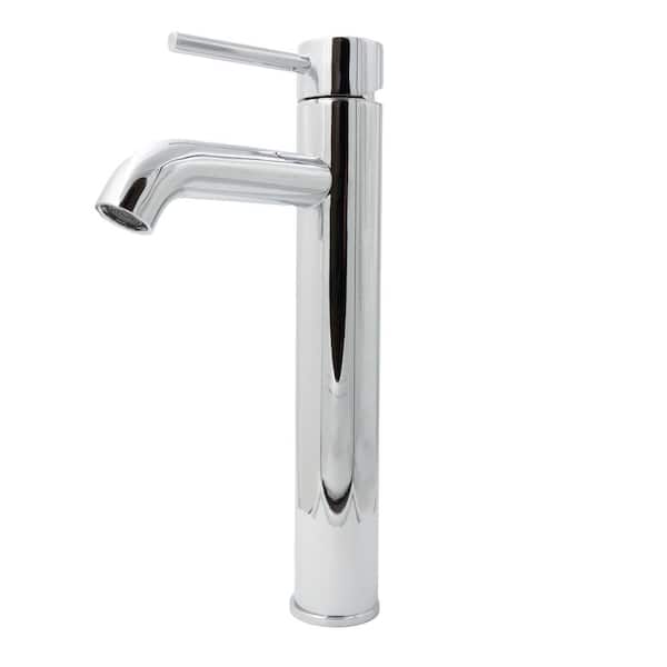 Novatto MYERS Single Handle Contemporary Vessel Sink Faucet in Polished Chrome