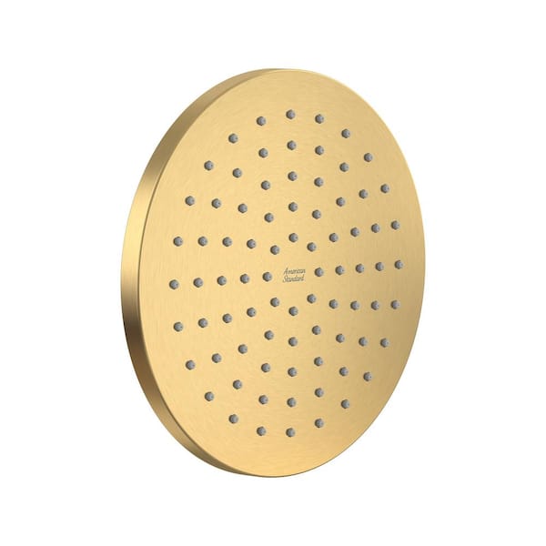 American Standard Studio 1-Spray Pattern 8 in. Single Wall Mount Fixed Shower Head in Brushed Cool Sunrise