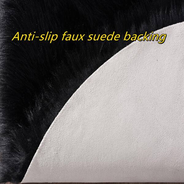 Gorilla Grip Premium Faux Fur Area Rug, 6x9, Fluffy Sheepskin Shag