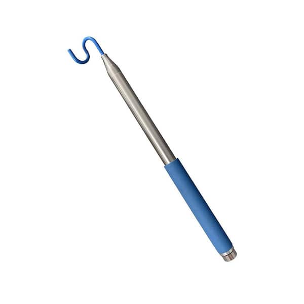 10 ft. Telescoping Magnetic Pickup Tool with S Hook Push Pull Rod Wire Reacher Grabber for Disc Golf Retrieving