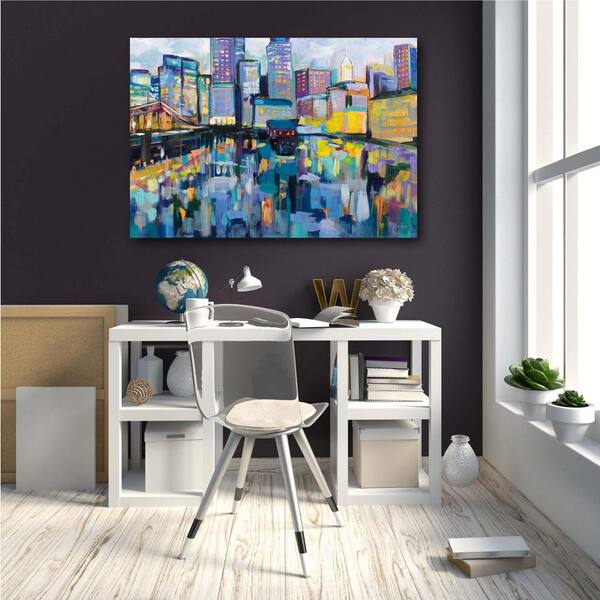 Courtside Market Boston Harbor Gallery-Wrapped Canvas Wall Art 40