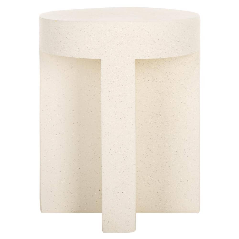 Aldrich 18 in. White Round Concrete End Table price history on PriceWatchPro