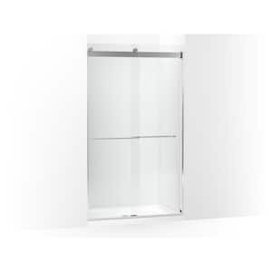 Levity Plus 47.625 in. W x 81.61 in. H with 3/8 in. Thick Sliding Frameless Shower Door Crystal Clear Glass