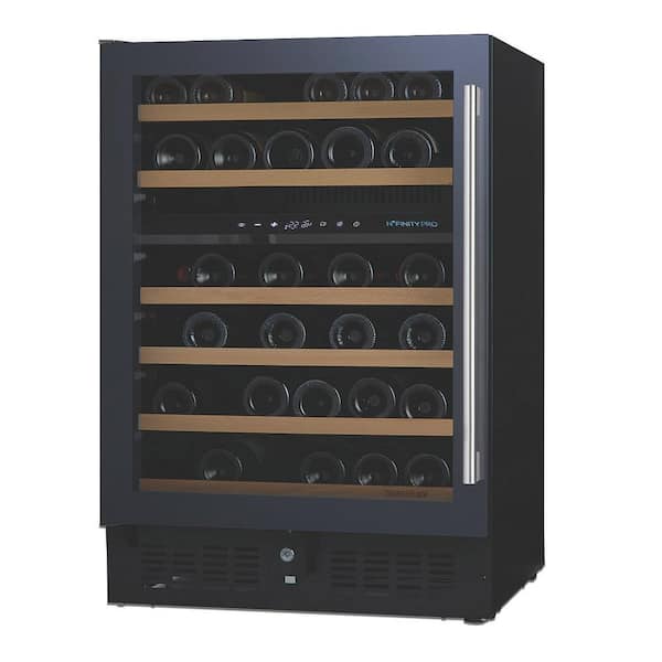 Wine Enthusiast N'FINITY PRO S 46-Bottle 23.75 in. Dual Zone Freestanding Wine Cellar