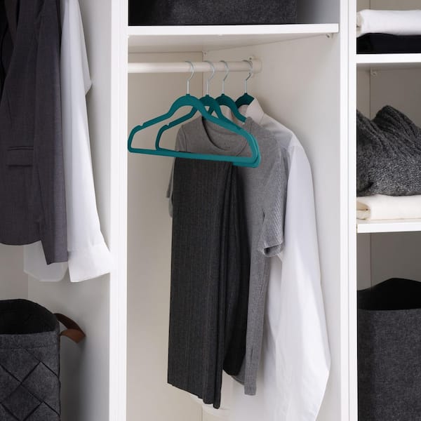 at Home 50-Pack Grey Velvet Suit Hangers