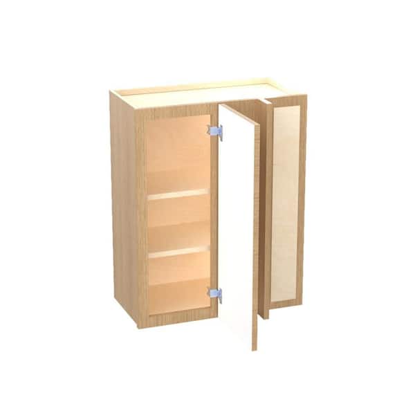 Franklin 24 in. W x 12 in. D x 30 in. H Assembled Plywood Blind Wall Kitchen Cabinet in Vanguard Oak with Soft Close RH