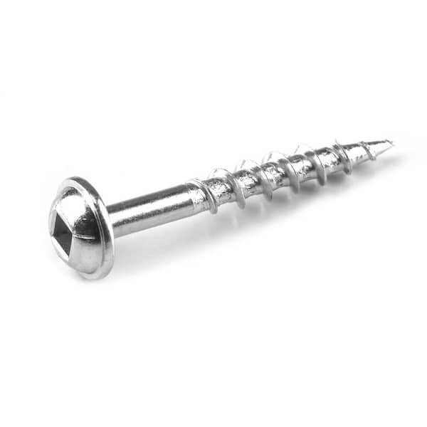 Kreg #8 1-1/4 in. Square Maxi-Loc Head Coarse Zinc-Plated Steel Pocket-Hole  Screw (100-Pack) SML-C125-100 - The Home Depot