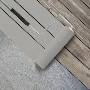 1 gal. #PPU24-16 Titanium Textured Low-Lustre Enamel Interior/Exterior Porch and Patio Anti-Slip Floor Paint