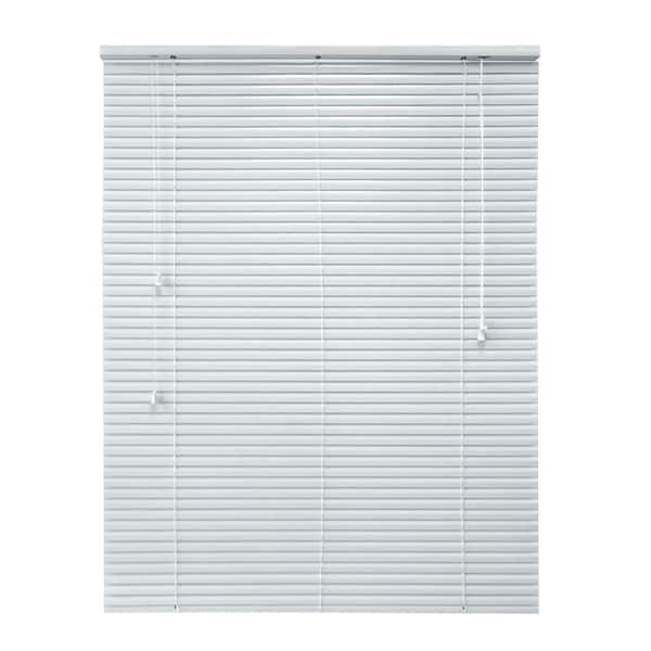 Hampton Bay White 1 in. Room Darkening Aluminum Mini Blind - 66 in. W x 72 in. L (Actual Size 65.5 in. W x 72 in. L)