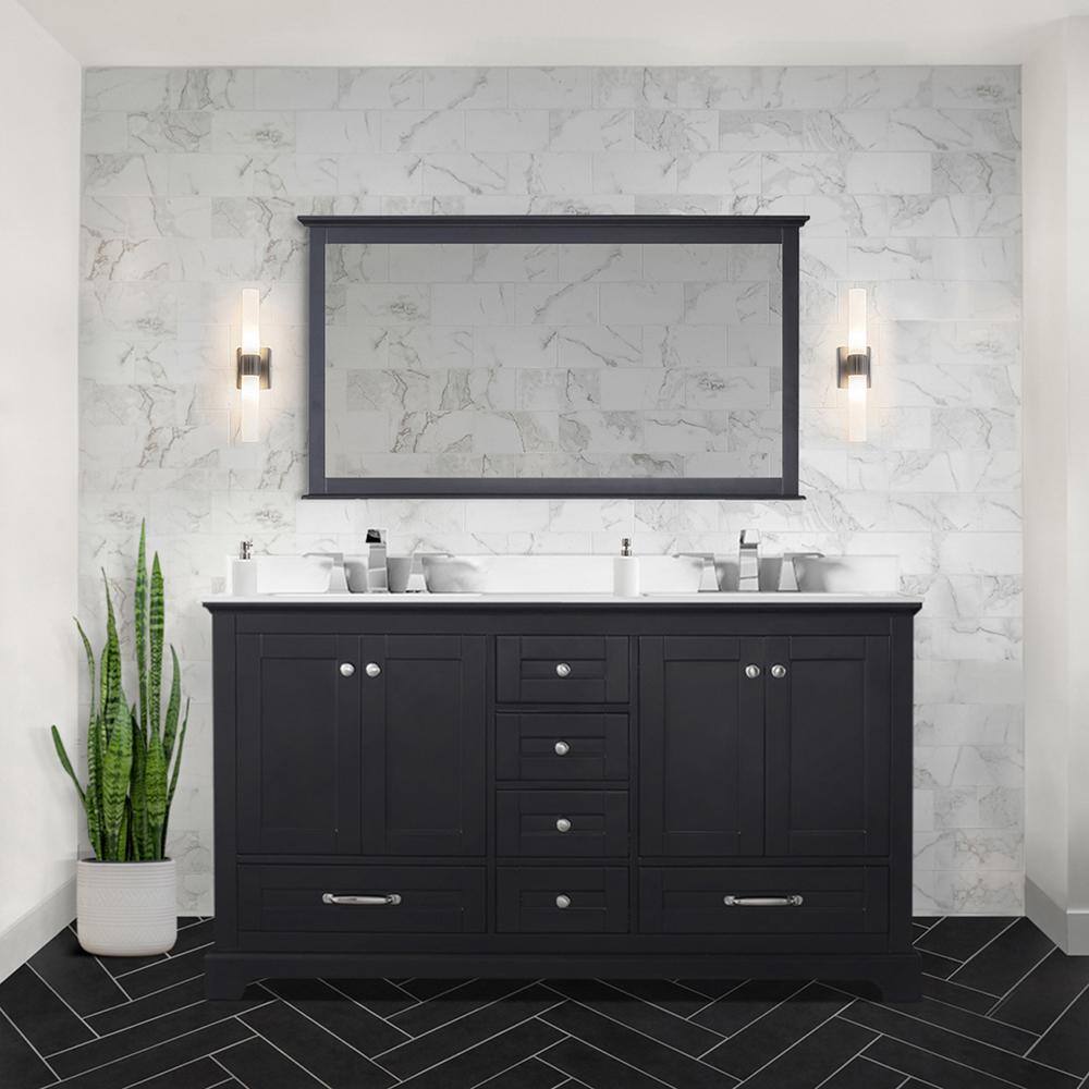 Dukes 60" Espresso Double Freestanding Bath Vanity