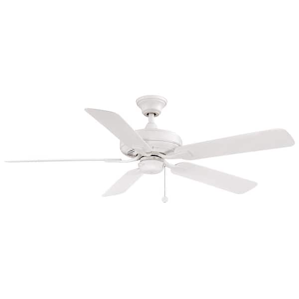 FANIMATION Edgewood 52 52 in. Indoor/Outdoor Matte White Ceiling Fan