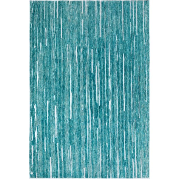 Addison Rugs Ritz 1 Teal 9 ft. x 13 ft. Area Rug
