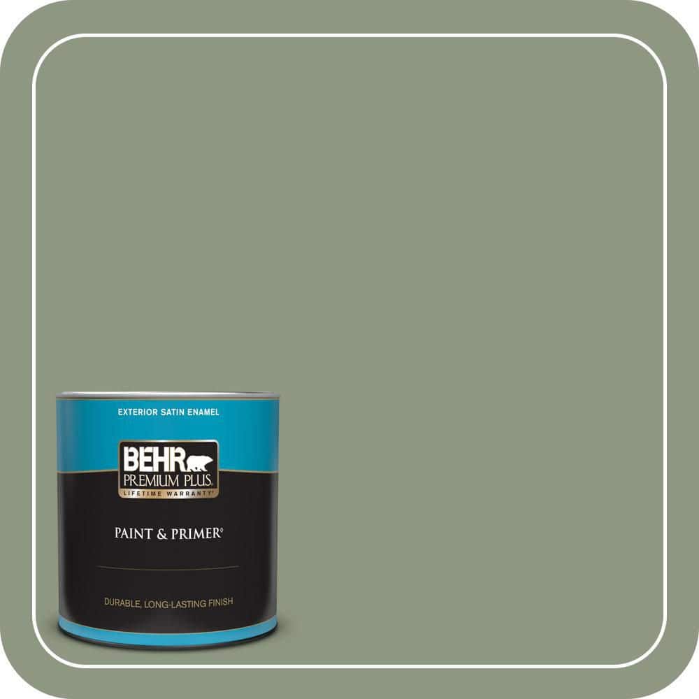 1 qt. #PPU11-17 Hillside Green Satin Enamel Exterior Paint & Primer price history on PriceWatchPro