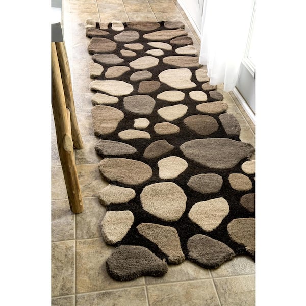 Wool Pebbles Natural 2 ft. 6 in. x 10 ft. Indoor Runner Rug