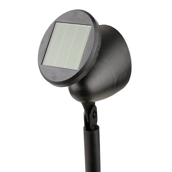 Alpine Corporation 15 in. Tall Outdoor Solar Powered Black LED Path Light Stakes (Set of 4)