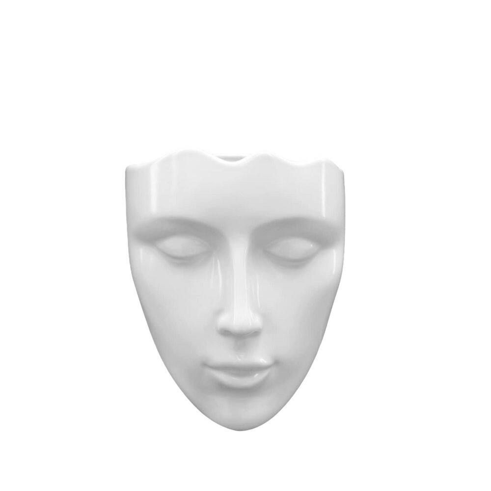5.3 in. x 7.1 in. Ceramic Female Form Vase, Modern Sculpture White Planter Pot, Human Face Dried Flower Shaped Vase price history on PriceWatchPro
