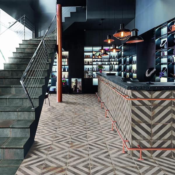 D'Anticatto Decor Obliqua 8-3/4 in. x 8-3/4 in. Porcelain Floor and Wall Tile (11.0 sq. ft./Case)