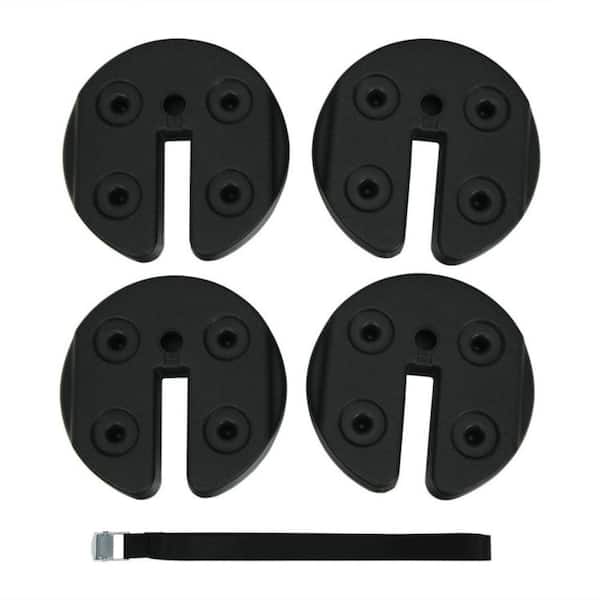 Clihome 20 lbs. PE Water Filled Weight Plates Canopy Tent Weight Plates for Shade Umbrella (Set of 4)
