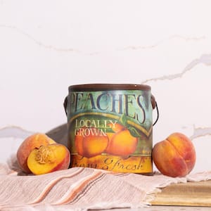 Farm Fresh Ceramic Candle Peaches