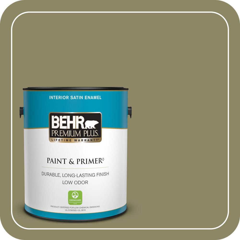 1 gal. #PPU9-23 Oregano Spice Satin Enamel Low Odor Interior Paint & Primer price history on PriceWatchPro