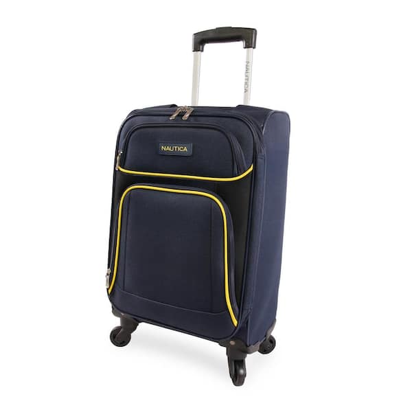 Nautica Seascape Collection 4-pcs Softside Luggage Set - Navy