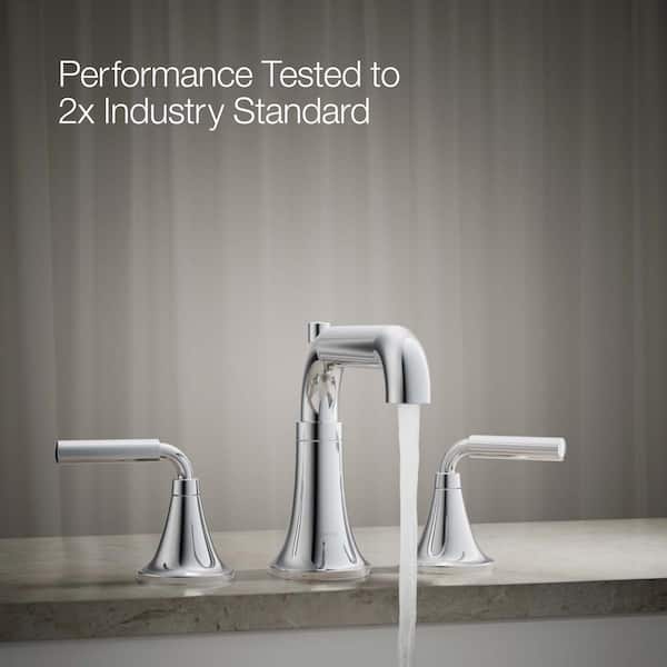 KOHLER Tone 2-Handle Tub Faucet Trim Kit with Diverter Spout in Polished Chrome