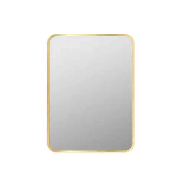 Unbranded 24 in. W x 30 in. H Rectangular Metal Framed Wall Mount Modern Decorative Bathroom Vanity Mirror