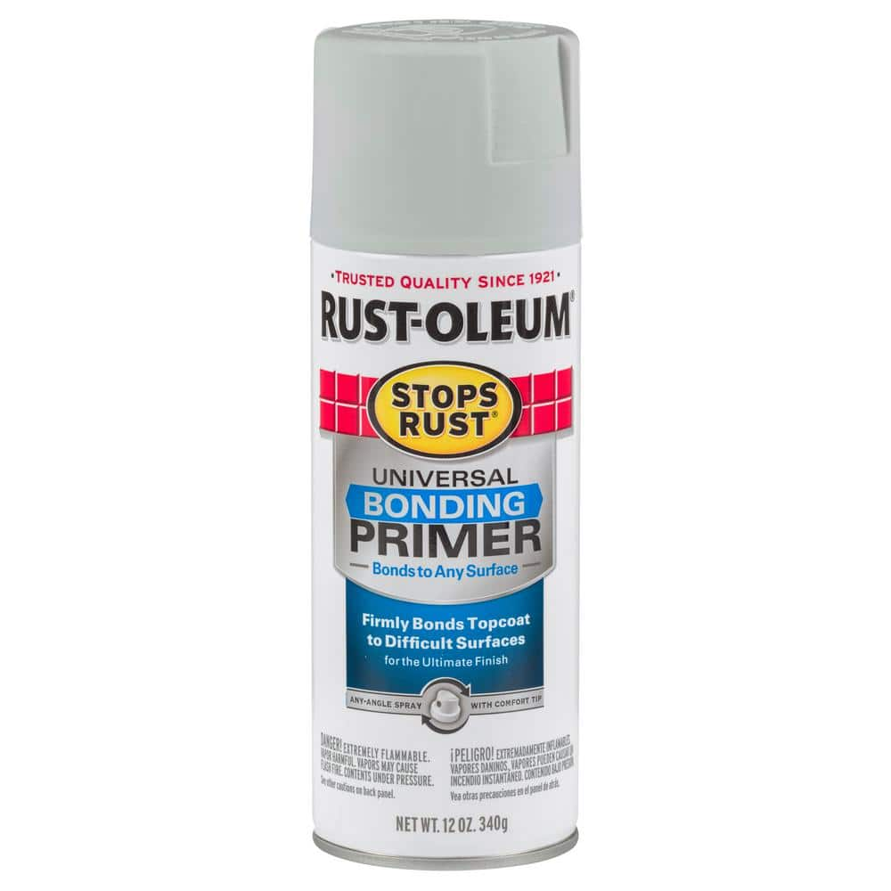 RustOleum Stops Rust 12 oz. Gray Flat Universal Bonding Primer Aerosol