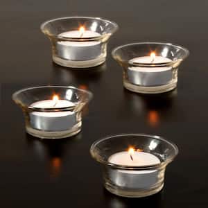 White Citronella Scented Clear Cup Tea Light Candles (50-Pack)