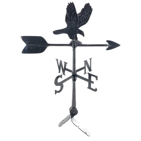 24 in. Aluminum Eagle Weathervane - Black