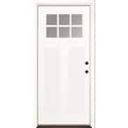 Feather River Doors 32 in. x 80 in. 6 Lite Left-Hand/Inswing Clear ...