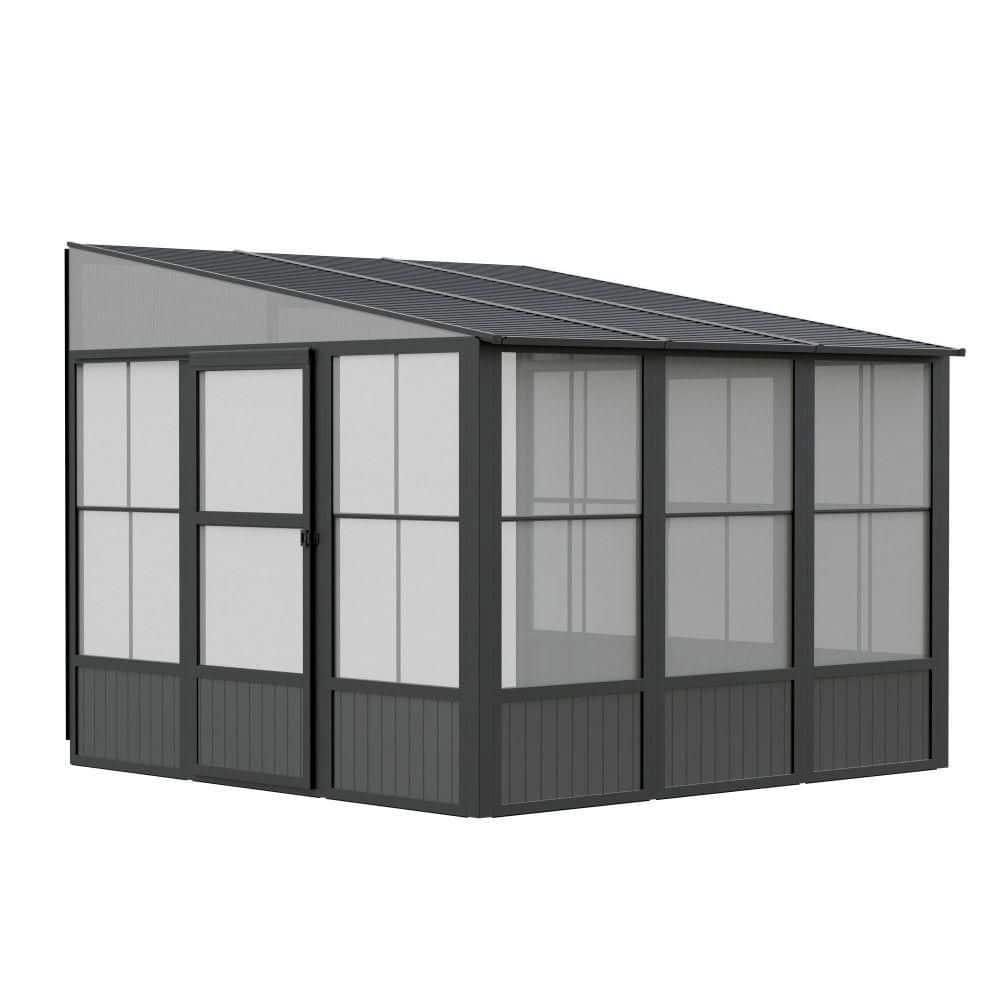 Charleston 10 ft. x 10 ft. Dark Grey Wall Mounted Solarium price history on PriceWatchPro