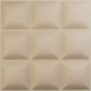 19 5/8 in. x 19 5/8 in. Classic EnduraWall Decorative 3D Wall Panel, Smokey Beige (12-Pack for 32.04 Sq. Ft.)