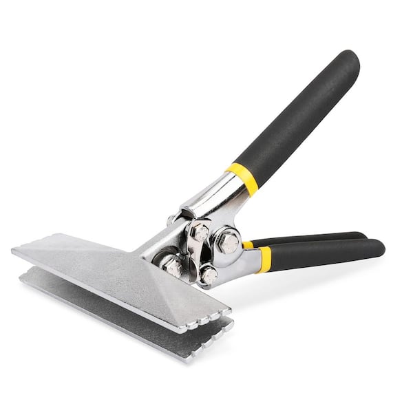 6 in. Cutting/Shaping Tool for Flattening Metal, Black Bending Pliers with Double Dipped Cushion Handle