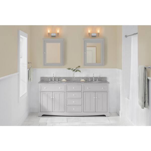 Home Decorators Collection Fremont 72, Granite Undermount Bathroom Vanity Top
